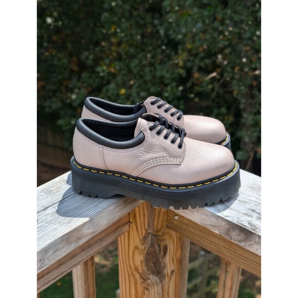 Doc Martens Pink Platform Lace Up Shoes Women's 8 NWOT Chunky Alt Punk Grunge - Picture 1 of 8
